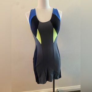 bebe Blue and Black Mini Dress